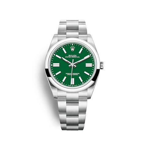 rolex oyster perpetual women's watch green face|Rolex Oyster Perpetual 41mm blue.